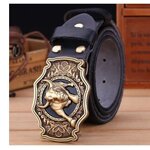 เข็มขัดผู้ชาย เข็มขัด หนังวัวแท้ หัวเข็มขัด ลายกระทิง ดุดัน เท่ มีสไตล์ เข็มขัดหนังแท้ หัว กระทิง 3 มิติ 205968_2