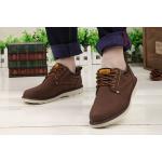 รองเท้าผ้าใบ ผู้ชาย รองเท้าใส่เที่ยว รองเท้าหุ้มส้น รองเท้าหนัง แบบกันน้ำได้ รองผู้ชาย ใส่ทำงาน สีน้ำตาลเข้ม ดีไซน์ คล้าย รองเท้า safty เท่ๆ 871607_1