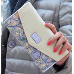 กระเป๋าสตางค์ผู้หญิง ใบยาว กระเป๋าสตางค์ แบบหวาน ๆ สไตล์ คุณหนู Flora Love ลายดอกไม้ สีสวย กระเป๋าสตางค์ใบยาว แบบ มีดีไซน์ สีชมพู ม่วง ดำ ฟ้า 387402