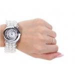 นาฬิกาข้อมือผู้หญิง สร้อยข้อมือนาฬิกา ร้อยลูกปัด แบบไข่มุก หน้าปัดตกแต่งคริสตัล เพชร ดีไซน์หรู สีม่วง ดำ ขาว และ สีชมพู 75952