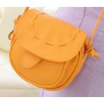 กระเป๋าสะพายข้างผู้หญิง สีลูกกวาด ขนาดกำลังดี สำหรับใส่ของจุกจิก หนัง Pu กันน้ำ สีส้ม สีแดง สีดำ สีชมพู สีฟ้า สีขาว สีเขียว สีเหลือง no 813467