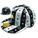 หมวก cap หมวกมีปีก หมวกเบสบอล หมวกหนัง MCM สีขาวสลับดำ คลาสสิค หมวกใส่เที่ยว น่ารัก สุด ๆ 687223_1