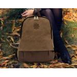 กระเป๋าเป้ กระเป๋าสะพายหลัง ผ้าแคนวาส ผสมผสาน กับหนังแท้ ได้อย่างลงตัว สีพื้น สไตล์วินเทจ เป้ใส่เสื้อผ้าเที่ยว อย่างดี ราคาถูก 889098