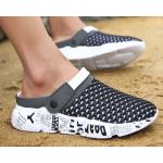 รองเท้าผู้ชาย รองเท้า แบบรัดส้น รองเท้าแบบสวม ปิดหน้าเท้า ดีไซน์ แต่งเชือก แบบเท่ๆ รองเท้า ยาง น้ำหนักเบา ใส่เที่ยว 648768