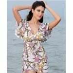 เสื้อคลุมชุดว่ายน้ำ ใส่เล่นเดินชายหาด ชายทะเล สไตล์ สาวฝรั่ง เดรส สวย ๆ สวมทับ ชุดบิกินี่ เนื้อผ้านุ่ม สัมผัสสบาย แบบไฮโซ 347161