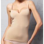 เสื้อชั้นใน เสื้อกล้าม เสริมฟองน้ำ ไร้รอยต่อ สีครีม เหมาะกับชุดซีทรูมากค่ะ