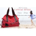 กระเป๋าถือ กระเป๋าสะพายข้างผู้หญิง กระเป๋าใส่หนังสือ เด็กมหาลัย เรียนพิเศษ หรือ เป็นกระเป๋าใส่เสื้อผ้า สำหรับเล่นกีฬา สีแดง อินเทรนด์ 8570052