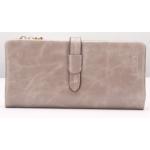 กระเป๋าสตางค์หนังแท้ กระเป๋าสตางค์ผู้หญิง ใบยาว หนังมันเงา จุบัตรได้เยอะ เสริมความจุด้วย กระเป๋าใส่บัตร ถอดเข้าออกได้ สีเทา no 606452_10