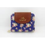 กระเป๋าสตางค์ผู้หญิง กระเป๋าสตางค์ ใบสั้น หนัง pu ลายดอกไม้ หวาน ๆ มีช่องใส่บัตร มีช่อง กระดุม ใส่เหรียญ แบบสวย แบบผู้ใหญ่ใช้ได้ 658961