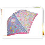 ร่มกันฝน ร่มพับได้ Kitty สีม่วง A002