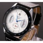 นาฬิกาข้อมือ ผู้ชาย Winner สายหนังแท้ หน้าปัดแบบ Sport มี 3 สี