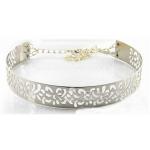 เข็มขัดผู้หญิง เข็มขัด แบบ กำไล เข็มขัด Metallic สีเงิน สีทอง แกะลาย เข็มขัดใส่ กับ ชุดเดรส ออกงาน เพิ่ม สีสันให้กับ ชุดออกงาน ราตรี 309992