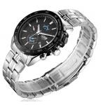 นาฬิกาข้อมือ ผู้ชาย สาย Stainless steel สีเงิน ผสมผสาน กับความ สปอร์ตอย่างลงตัว นาฬิกาสแตนเลส หน้าปัดดีไซน์ Sport ของขวัญให้แฟน 626858