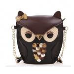 กระเป๋าสะพายข้าง นกฮูก สุดฮิต เป็นรูป ตัวนกฮูก สีน้ำตาล ขนาดกลาง สะพายไปเที่ยว ได้ อินเทรนด์ สุด ๆ 887612
