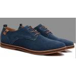 รองเท้าหุ้มส้น ผู้ชาย รองเท้าผู้ชาย สไตล์ Oxford แบบทางการ สีน้ำเงิน แบบหรูหรา มีสไตล์ ใส่ได้กับ กางเกงยีนส์ ดูดีสุด ๆ 17024_1