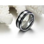 แหวนหมั้น แหวนแต่งงาน แหวนผู้ชาย ทังสเตน แท้ แหวนเกลี้ยงสีเงิน ไม่ลอกไม่ดำ ดีไซน์ เส้นตัดคาด ของขวัญสุดหรู 450966