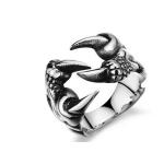 แหวนผู้ชาย แหวนกรงเล็บ นกอินทรี ทำจาก สแตนเลส สตีล แท้ แหวนเงิน สำหรับผู้ชาย ของขวัญให้แฟน สุดเก๋ 833603