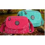 กระเป๋าสะพายข้างผู้หญิง แบบ สปอร์ต กระเป๋าสะพายผ้าไนลอน หวาน ๆ ขนาดกระทัดรัด มีช่องแยกหลายช่อง กันน้ำได้ กระเป๋าสะพาย ใส่กระเป๋าสตางค์ 834512