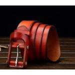 เข็มขัดหนังแท้ เข็มขัดผู้ชาย สไตล์วินเทจ ดีไซน์ หัวเข็มขัด หุ้มด้วยหนัง แบบหรู ดีไซน์สวย สีน้ำตาล อ่อน น้ำตาลกาแฟ สีดำ เข็มขัดคาวบอย เท่ๆ 69814