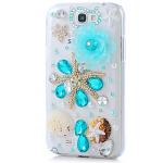 เคสโทรศัพท์ เคส Samsung Galaxy Note 2 N7100 เคส Hand made 3 D ธีม ชายหาด สีฟ้า สดใส แต่ง เปลือกหอย แสนหวาน ชายทะเล ฟินสุด ๆ 432420