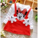 แฟชั่น ชุดกระโปรง เด็กผู้หญิง ชุดมิกกี้ มีสายแบบเอี้ยม ชุดกระโปรง เสื้อยืด เด็กผู้หญิง แบบน่ารัก ๆ 327252_1