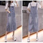 เอี้ยม กระโปรงยาว ใส่เที่ยว แบบน่ารัก ๆ เอี้ยมยีนส์ แบบสวย สีดำ สียีนส์ ใส่เที่ยว ใส่เรียน เก๋ ๆ 167303