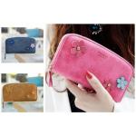 กระเป๋าสตางค์ผู้หญิง ใบยาว กระเป๋าสตางค์ ติดดอกไม้ ดอกเดซี่ กระเป๋าสตางค์ซิปรอบ แบบหวาน ๆ แต่งดอกไม้ สไตล์ ญี่ปุ่น กระเป๋าสตางค์ วัยรุ่น เก๋ ๆ 605331