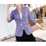 เสื้อสูทผ้าไหม ผ้าซาติน เสื้อสูท ผู้หญิง พิมพ์ลายดอกไม้ ขึ้นเลื่อม เงา สวย เสื้อสูทแบบผู้ใหญ่ ใส่ทำงานหรูหรา 141001