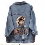 เสื้อแจ็คเก็ตยีนส์ เสื้อยีนส์แขนยาว Jacket ยีนส์ แบบวัยรุ่น แฟชั่น สตรีท แบบ ชิค ๆ เสื้อยีนส์ ตัวใหญ่ แบบฮิปฮอป 986277