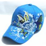 หมวก cap หมวกมีปีก หมวกเบสบอล ปักลาย ผีเสื้อ สีฟ้า หมวกแก๊ป งาน Hand made ไม่ซ้ำใคร สายด้านหลังปรับขนาดตามต้องการ 635599_1