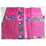 ผ้าถุงสำเร็จรูป ลายไทย สีชมพูดอกไม้ฟ้า P010