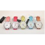 นาฬิกาข้อมือผู้หญิง นาฬิกาข้อมือ สายหนัง สีหวาน ๆ ลายหิน On the rock นาฬิกาข้อมือ แฟชั่น เท่ ๆ สีฟ้า ชมพู เหลือง ส้ม แดง 59689