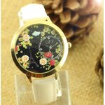 นาฬิกาข้อมือ Diy นาฬิกาข้อมือผู้หญิง ตกแต่งด้วย ดินปั้น สวนดอกไม้ ในฝรั่งเศส นาฬิกาสวย ๆ ใส่เที่ยว 2918512