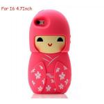 เคส iphone 6 ขนาด 4.7 นิ้ว เคสกิโมโน ตุ๊กตา จากประเทศญี่ปุ่น เคสซิโลโคน อย่างดี ตุ๊กตาใส่ชุดกิโมโน สีชมพู กุหลาบ 546970_5