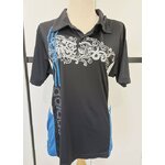 เสื้อกีฬา มือสอง คอปก สีดำ ผ้าลื่น ใส่สบาย เสื้อกีฬา ผู้หญิง ผู้ชาย ใส่ได้ แบบสวย 748554