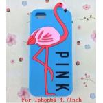 เคส iphone 6 ขนาด 4.7 นิ้ว เคส วิคตอเรีย ซีเคร็ท Pink สีฟ้า น้ำทะเล ลาย นกฟลามิงโก้ เคสลาย แปลก หายาก 763134_2