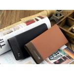 กระเป๋าสตางค์หนังวัวแท้ กระเป๋าสตางค์ผู้ชาย ใบยาว สีพื้น ดีไซน์ 2 สี ทูโทน เรียบหรู ของขวัญให้แฟน แบบมีคุณค่า สีดำ น้ำตาล น้ำเงิน 75236