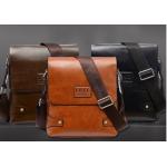 กระเป๋าสะพายข้าง ผู้ชาย ทรงตรง ขนาดกำลังดี หนังแท้ ผสม Pu ดีไซน์ เก๋ โชว์ ลายหนัง มี 3 สี สีดำ สีน้ำตาลเข้ม น้ำตาลอ่อน กระเป๋าสะพาย ของขวัญ พรีเมี่ยม 521006