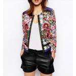 เสื้อคลุม เสื้อ Jacket ผู้หญิง แบบผู้ใหญ่ สไตล์ คุณนาย เสื้อคลุม งานปัก ลายดอกไม้ ดีไซน์ สวยหรู แฟชั่น ยุโรป วินเทจ สุด ๆ 762877