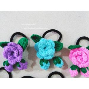 ที่มัดผมถักโครเชต์ crochet hair band