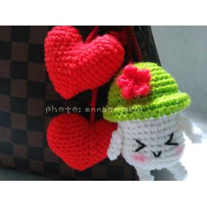 ที่ห้อยกระเป๋าถักโครเชต์ crochet keychain hanging for bags
