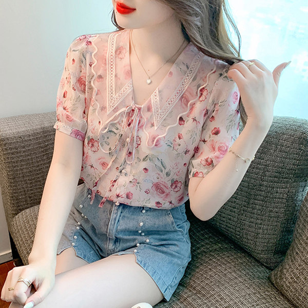 เสื้อชีฟองเกาหลี เสื้อชีฟองสวยๆ