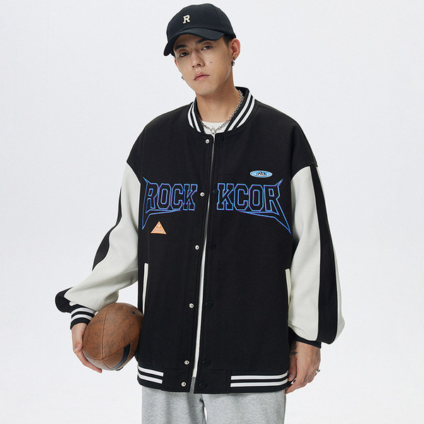 เสื้อแจ็คเก็ตเบสบอล เสื้อคลุม เสื้อแขนยาวสไตล์เกาหลี