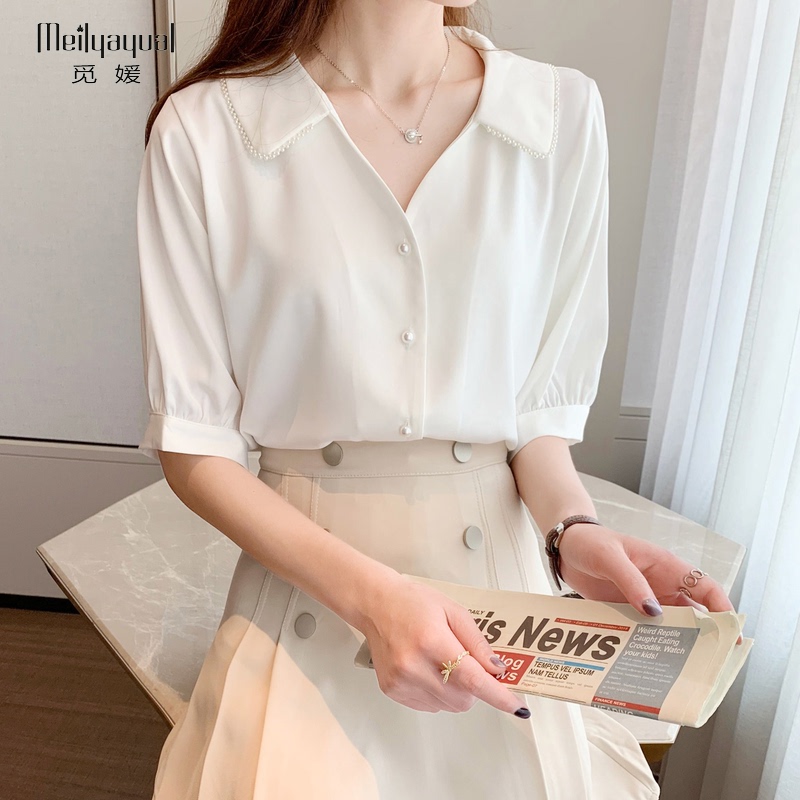 เสื้อเชิ้ตแฟชั่น เสื้อเชิ้ตชีฟอง สำหรับวัยทำงาน