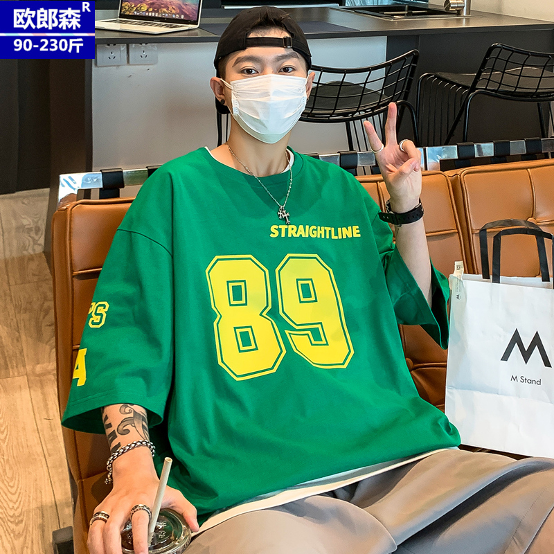 เสื้อยืดผู้ชายอ้วน S-5XL(อกเสื้อ39-51นิ้ว)