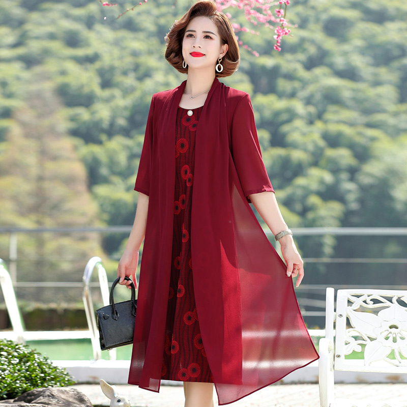 เดรสวัยผู้ใหญ่40-60ปี เดรสคุณแม่ ชุดเดรสทำงานวัยผู้ใหญ่ แบรนด์ MAMA DRESS