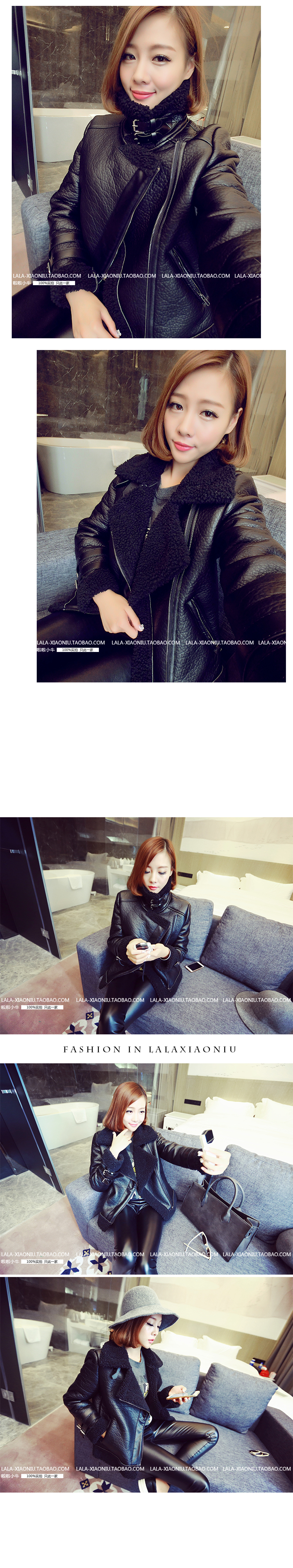 แจ็คเก็ตหนังเนื้อเรียบ บุผ้าขนแกะด้านใน อุ่นมากๆ ทรงสวย เท่ ดูดี เก๋ไก๋ พร้อมส่งเลยจ้า black