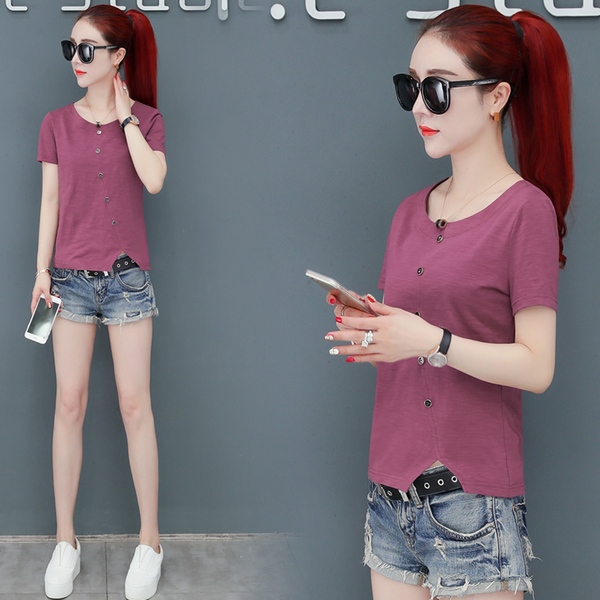 เสื้อผ้าแฟชั่นผู้หญิง เสื้อเชิ้ตแบบฮิตๆ T-shirt ผู้หญิง BY Yiyi