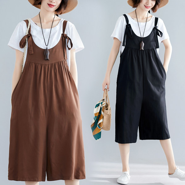 กางเกงผ้าลินิน กางเกงขายาว กางเกงผ้าลินินญี่ปุ่น กางเกงผ้าลินิน เอว ยางยืด By LZcotton and linen