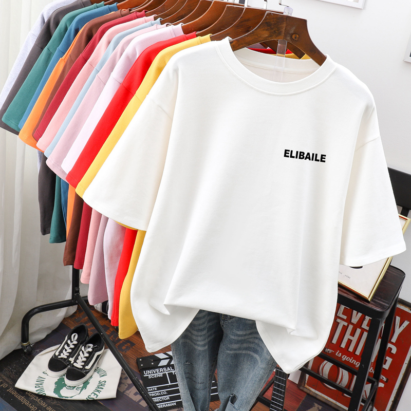 เสื้อยืดคอตตอน สกรีนลายน่ารัก มีหลากหลายสี ส่งฟรีทั่วไทย BY JIMIAO